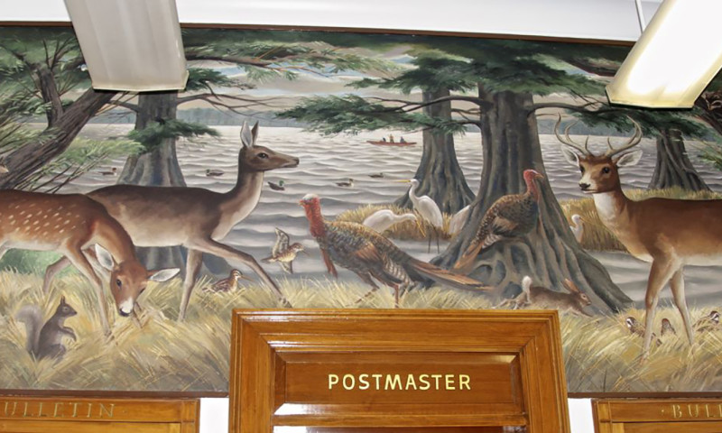 Lake Village WPA Post Office Mural