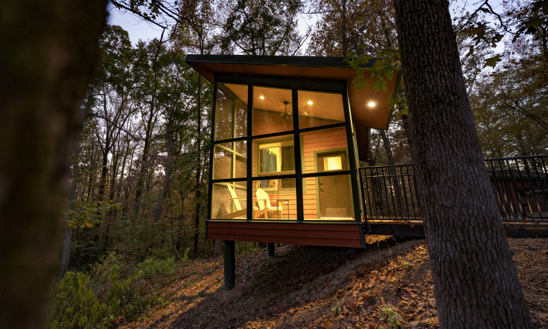 Camper Cabin at Storm Creek Lake Recreational Area Campground 