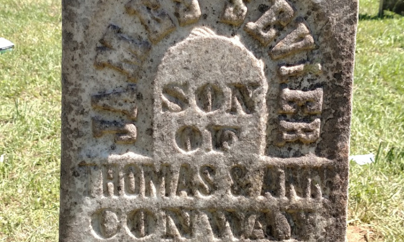 James Sevier Conway's grave at Conway Cemetery State Park