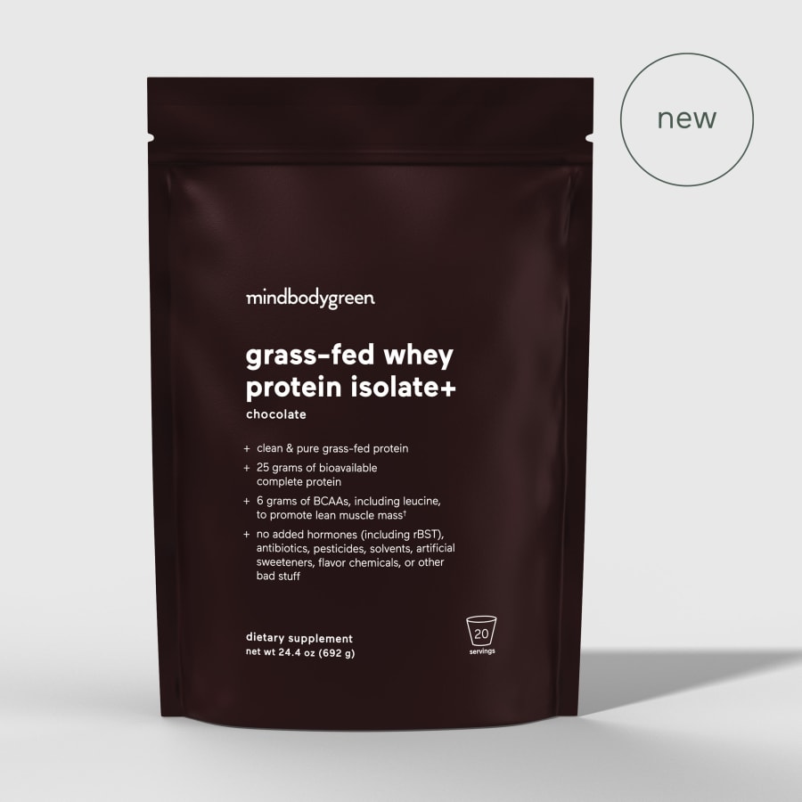 chocolate grass-fed whey protein isolate+ - 3 pack