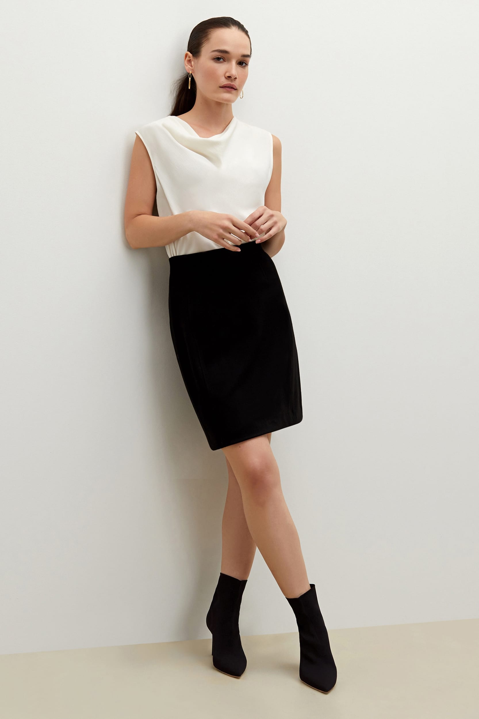 The Crosby Skirt—Textured Ponte