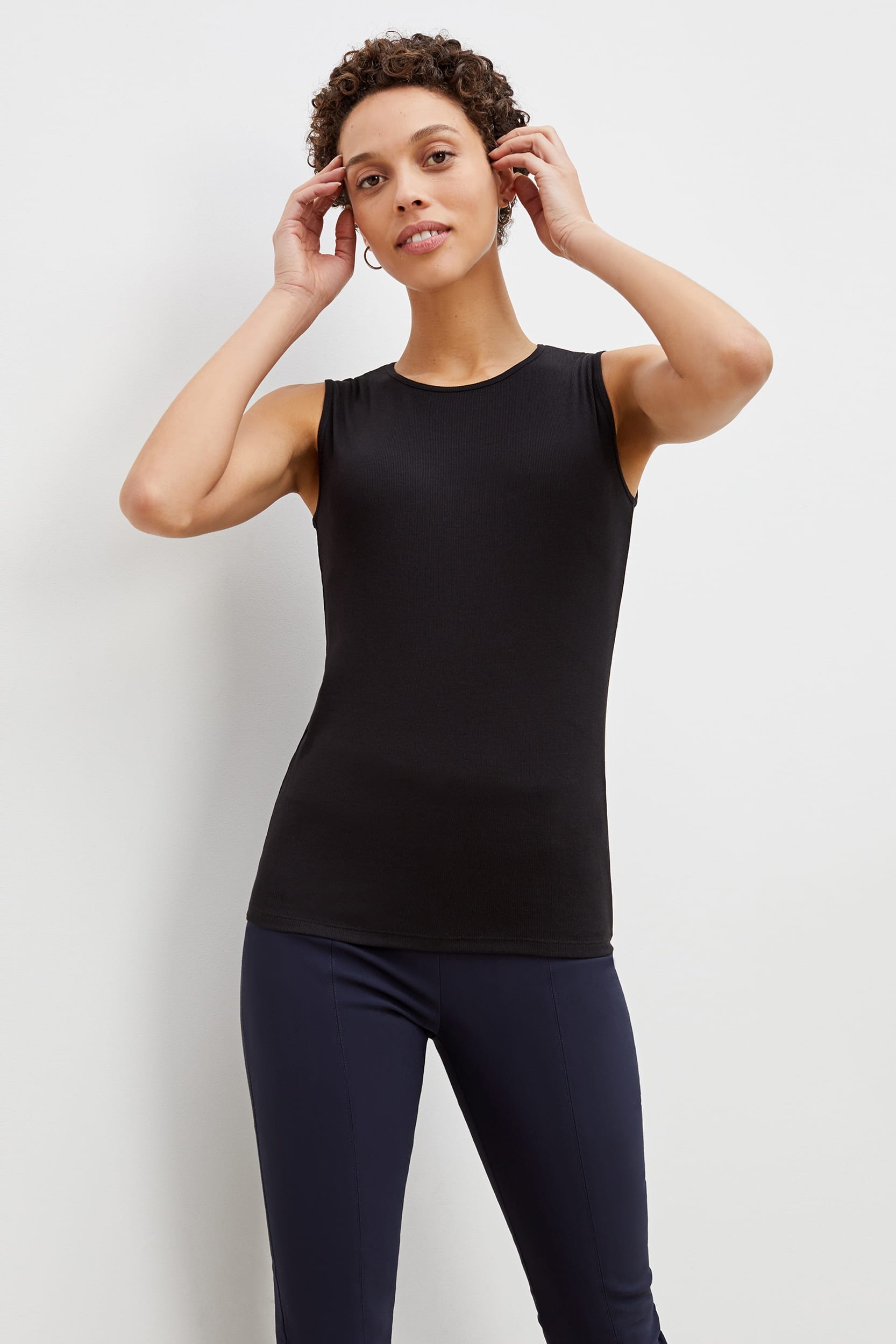 The Paige Tank—Ribbed Pima Cotton