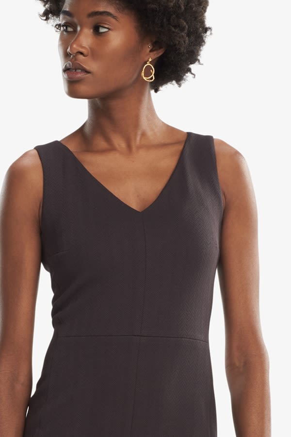 The Rachel Dress—Chevron Stripe