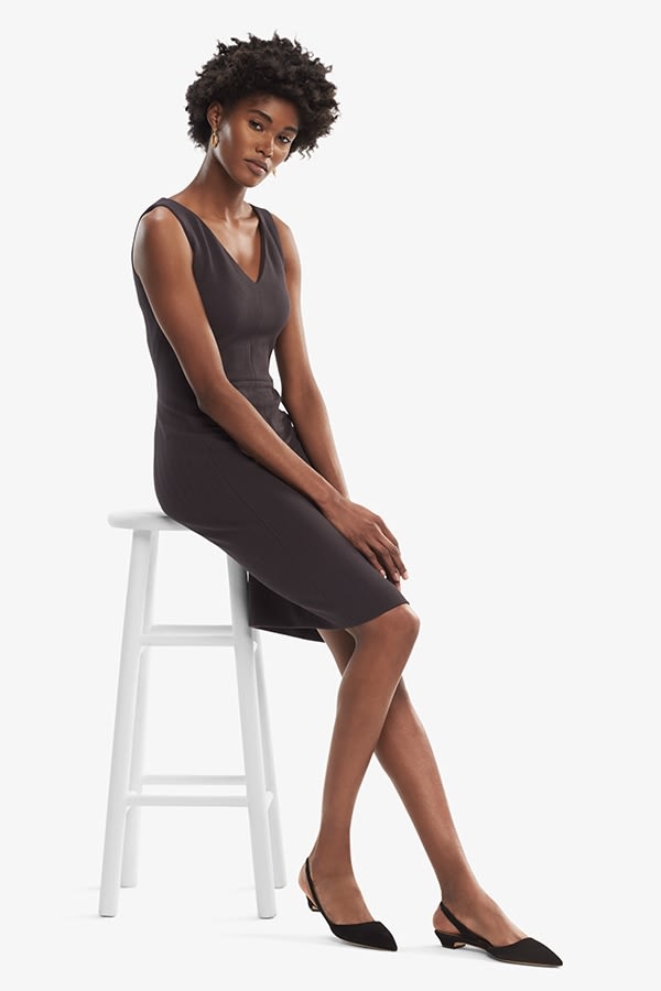 The Rachel Dress—Chevron Stripe