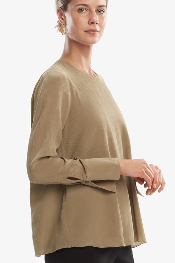 The Loretta Top—Silk Crinkle