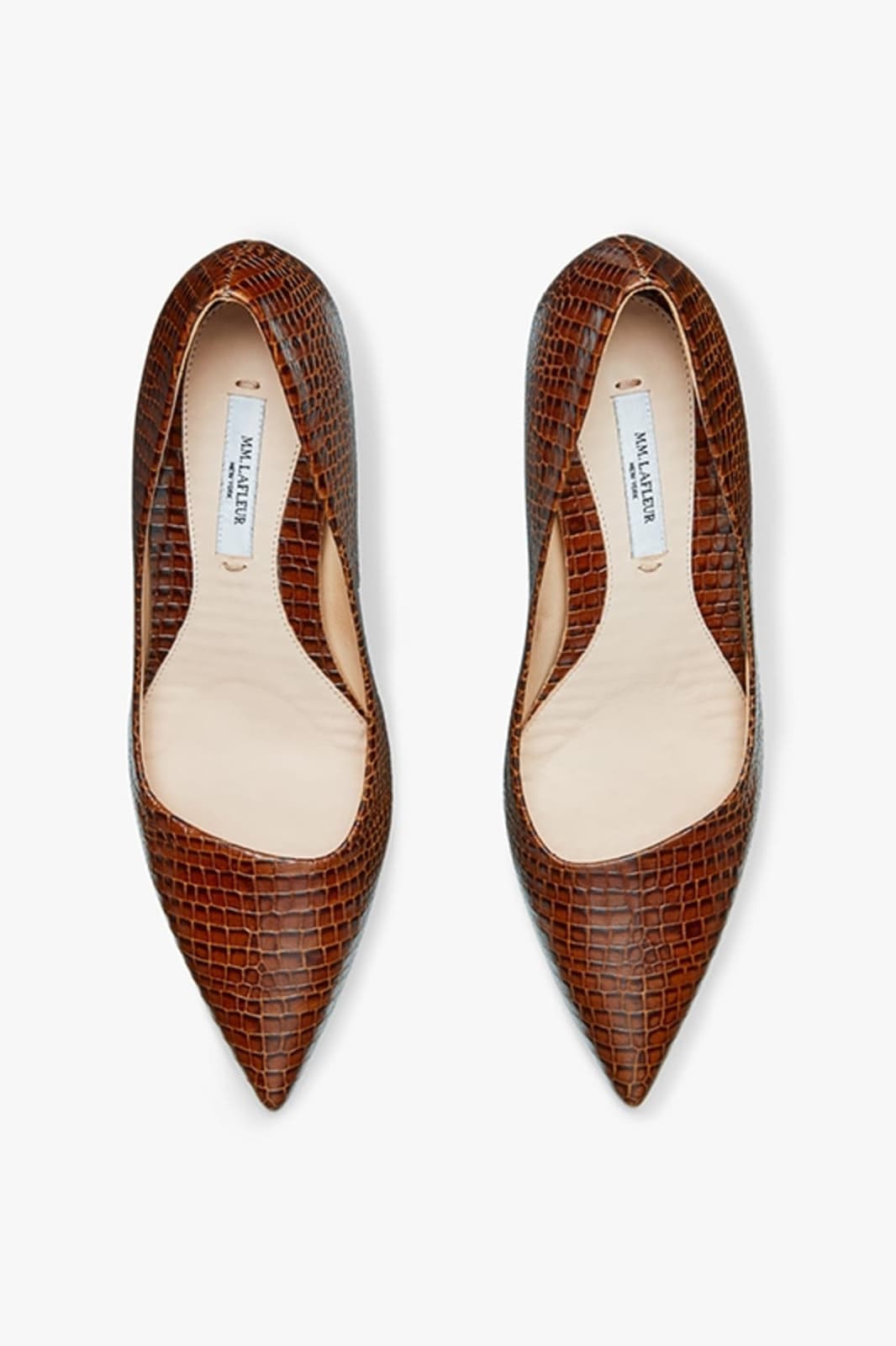 The Ginger Pump—Mini Embossed Croc