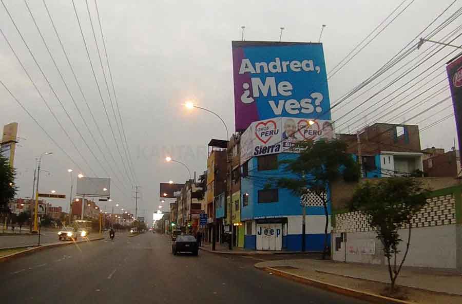 Panel Av. Angamos baja