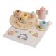 Twiggly Toys Wooden Tea Set - 12 Piece Parfait Set