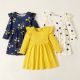 PatPat Toddlers Girls' Long Sleeve Colorful Dress Sets