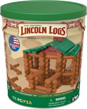 Award-Winning Children's book — Lincoln Logs: 100th Anniversary Tin