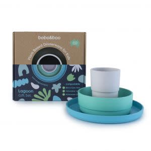 Award-Winning Children's book — Plant-Based Dinnerware Set in Lagoon