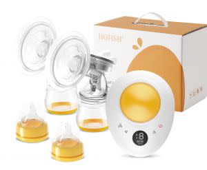 Award-Winning Children's book — HOFISH Electric Double Breast Pump Quite & Pain-Free Breast Pump with 3 Modes & 9 Levels Breastfeeding Pump with Night Light, 28 MM Flange, 8001D