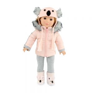 Award-Winning Children's book — 18 Inch Doll 4-Piece Winter Coat Outfit Playset