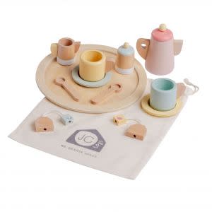 Award-Winning Children's book — Twiggly Toys Wooden Tea Set - 12 Piece Parfait Set