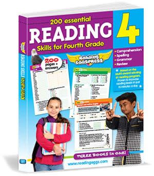 Award-Winning Children's book — 200 Essential Reading Skills for Fourth Grade
