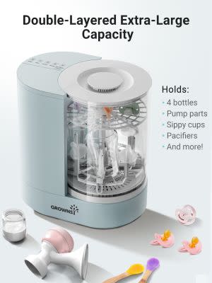 Award-Winning Children's book — GROWNSY Bottle Washer and Sterilizer and Dryer, Effortless Washing Machine for Bottle Cleaner, Pump Parts, Pacifiers