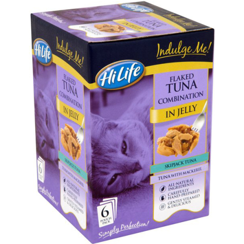 HiLife Indulge Me! Pouch Flaked Tunas Combi in Jelly Adult Cat Food