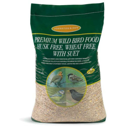 Johnston & Jeff Premium Husk Free, Wheat Free with Suet Wild Bird Mix