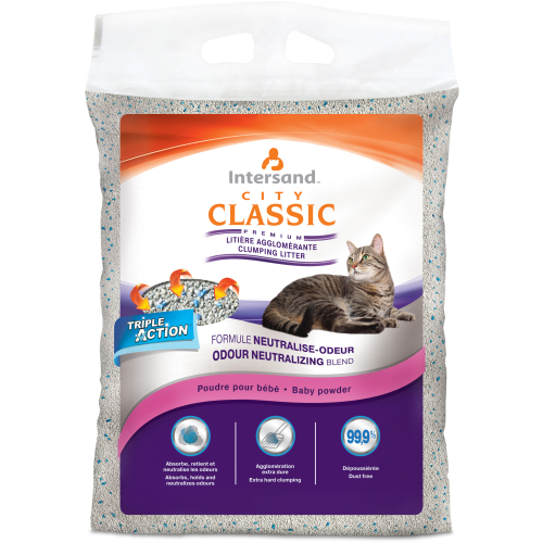 Intersand City Classic Baby Powder Clumping Cat Litter
