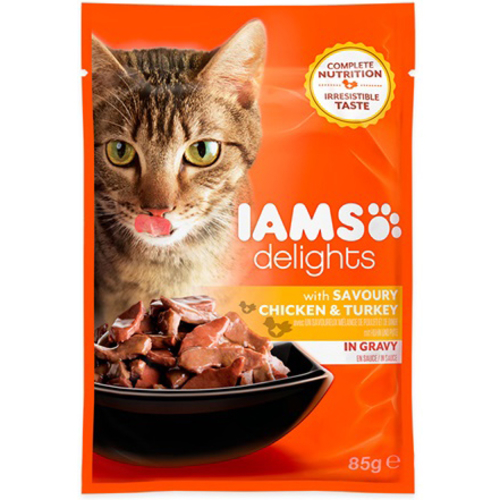 IAMS Delights Chicken & Turkey in Gravy Adult Cat Food