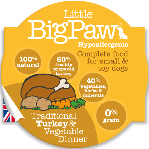 Little Big Paw Traditional Turkey & Veg Dinner Dog Food
