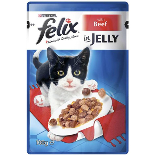 Felix Beef in Jelly Pouch Cat Food