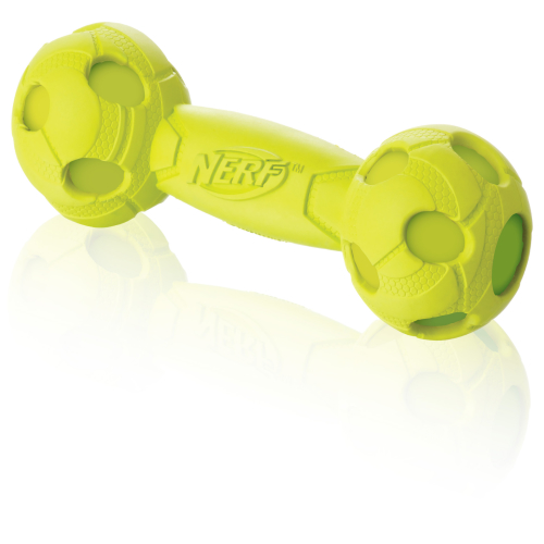 NERF Squeak Barbell Dog Toy