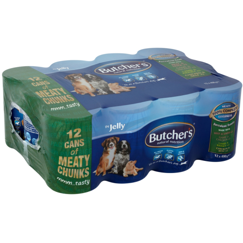 Butchers Meaty Succulent Feasts Chunks in Jelly Dog Food