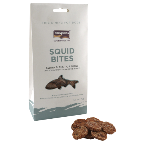 Fish 4 Dogs Squid Bite Dog Treats