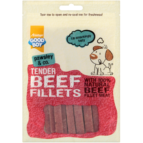 Good Boy Pawsley & Co Tender Beef Fillets Dog Treats