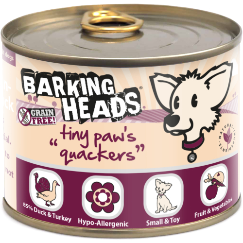 Barking Heads Tiny Paws Quackers Wet Adult Dog Food
