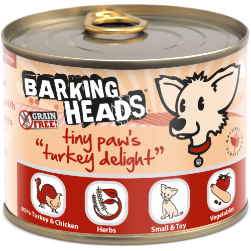 Barking Heads Tiny Paws Turkey Delight Wet Adult Dog Food
