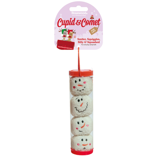 Rosewood Cupid & Comet Festive Snowmen Christmas Cat Balls