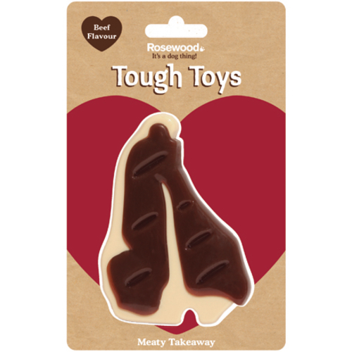 Rosewood Meaty Meat Takeaway Steak Dog Toy