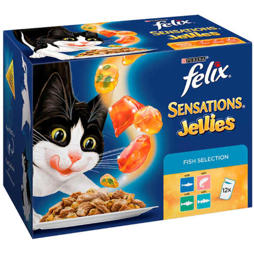 Felix Fishy Sensations in Jelly Adult Cat Food