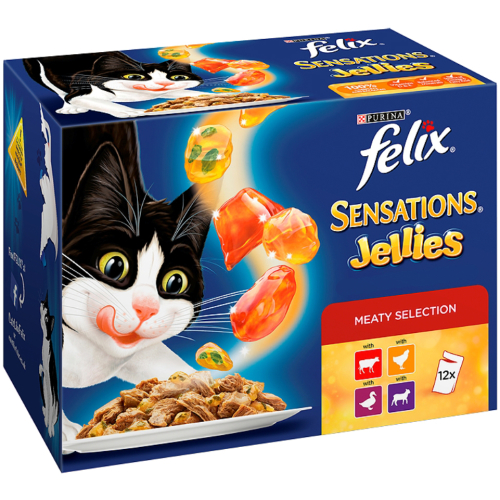 Felix Meaty Sensations in Jelly Pouch Cat Food