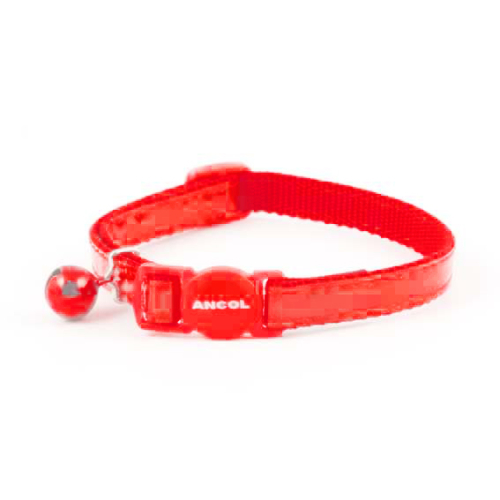 Ancol Gloss Reflective Red Cat Collar