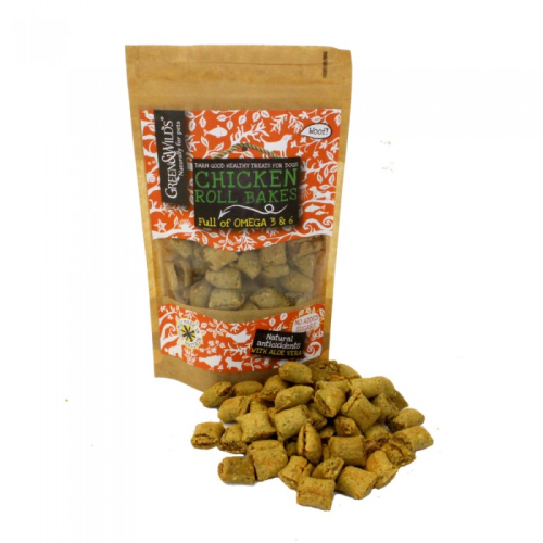 Green & Wilds Chicken Roll Bakes Dog Treats