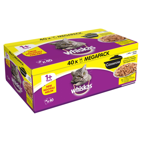 Whiskas 1+ Casserole Poultry Selection Adult Cat Food