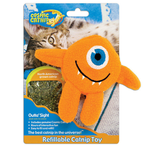 Cosmic Catnip Refillable Cyclops Cat Toy