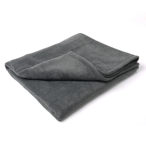 Charley Chau Double Fleece Charcoal Dog Blanket