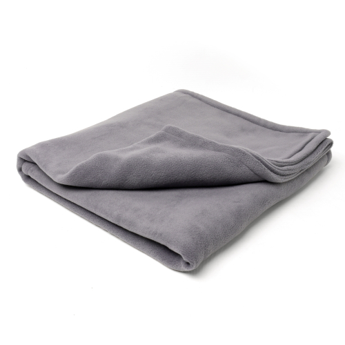 Charley Chau Double Fleece Smoke Grey Dog Blanket