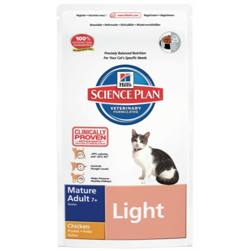 Hills Science Plan Feline Mature Adult 7+ Light Chicken