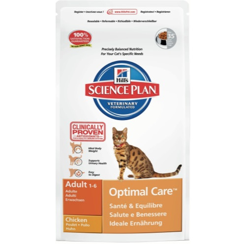 Hills Science Plan Feline Adult Optimal Care Chicken
