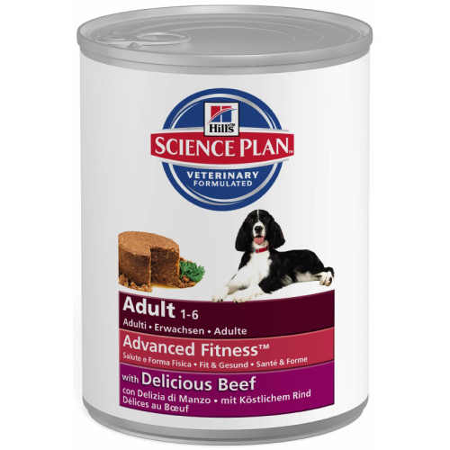 Hills Science Plan Canine Adult Advanced Fitness Beef Canned