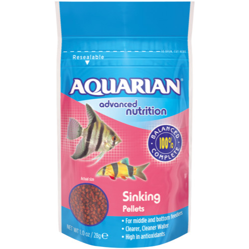Aquarian Sinking Pellet Tropical Fish Food