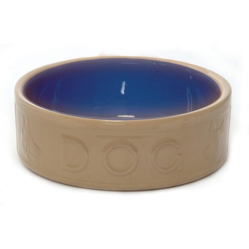 Mason Cash Bluecane Lettered Ceramic Dog Bowl