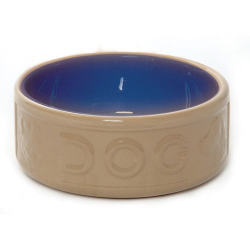 Mason Cash Bluecane Lettered Ceramic Dog Bowl