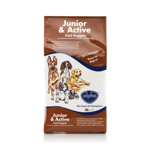 Alpha Junior & Active Field Nuggets Dog Food
