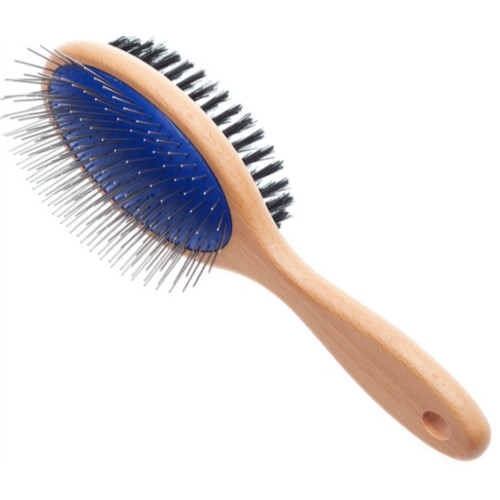 Ancol Heritage Wood Handle Double Sided Dog Brush